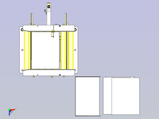 一款传送线NG排出机构3D图纸俯视缩略图