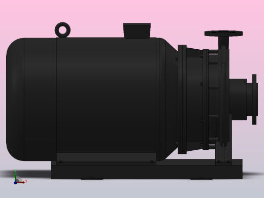 南方泵NIS，NISF泵外形（65-40-315）22kW-2极