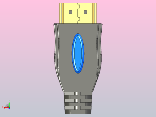 标准HDMI公插头模仿Weltron制造的电缆1.96英寸x 0.86英寸x 0.49英寸后视缩略图