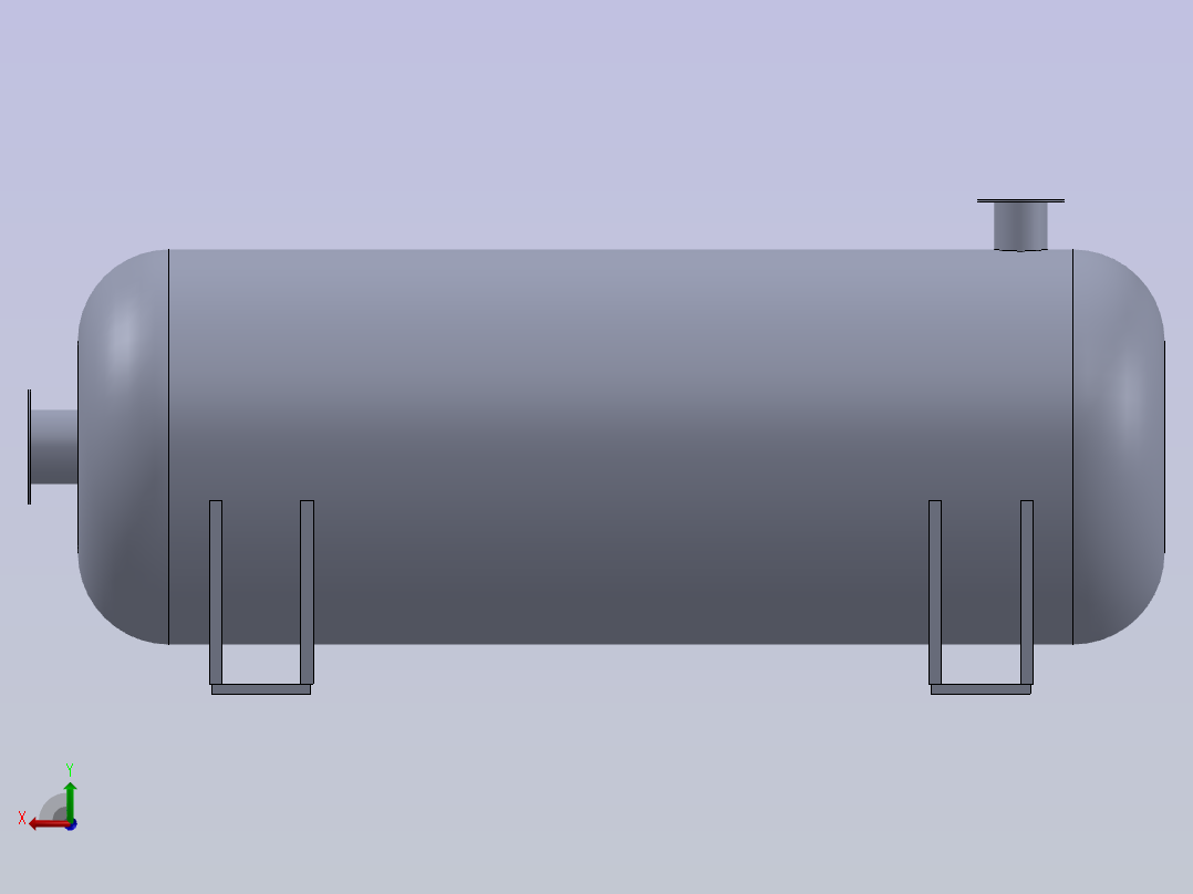 压力容器后视图