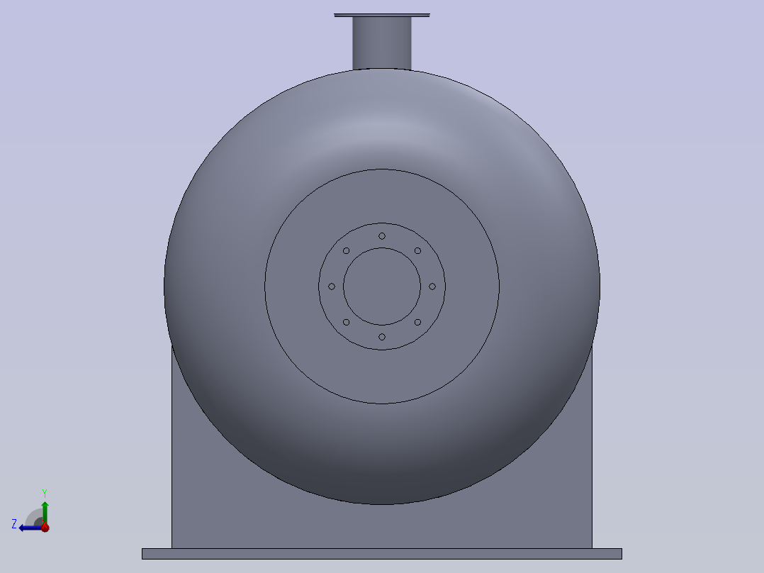 压力容器右视图