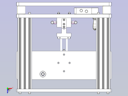 一款常开常闭阀气密性测试夹具3D俯视缩略图