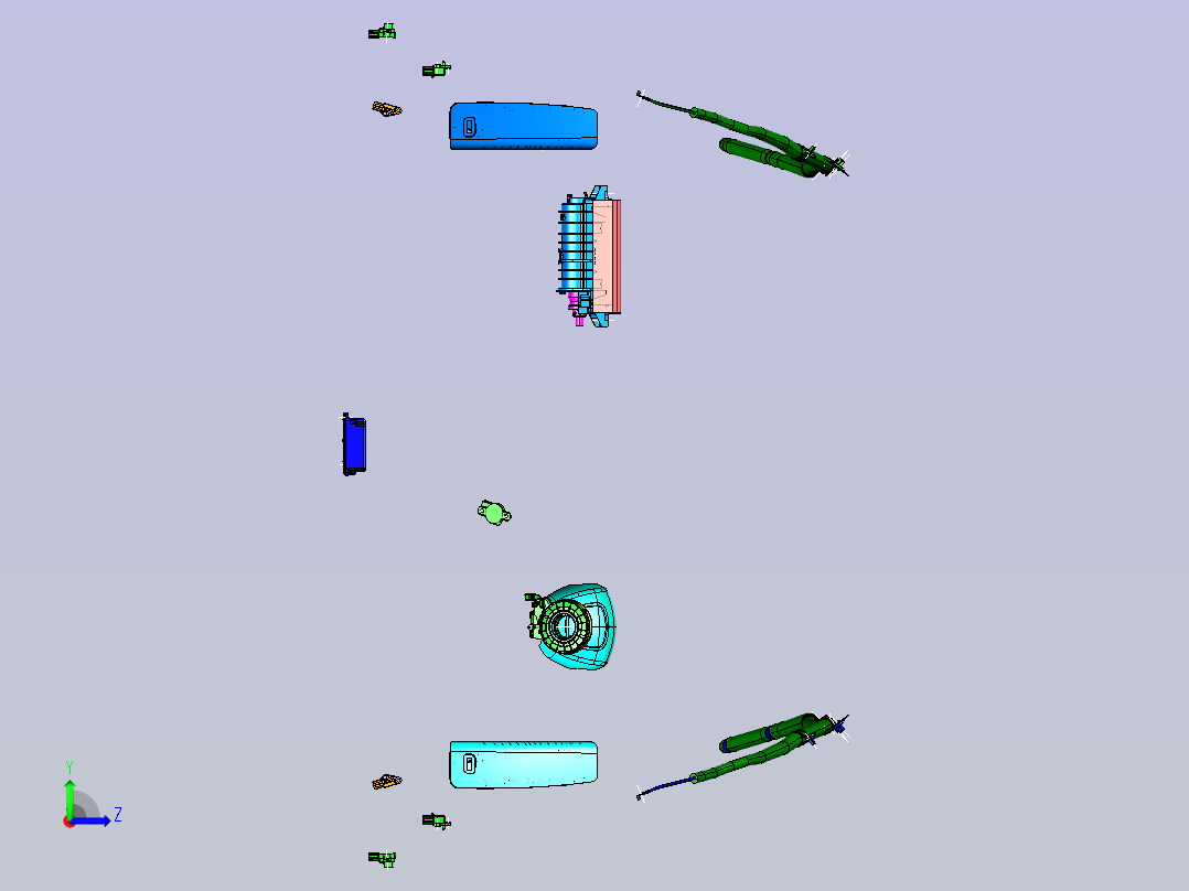 奥迪 -Q5-5820001 安全气囊装置 3D左视图
