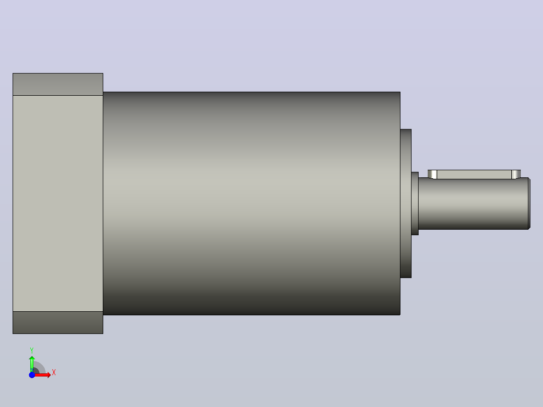 间隙减速器gearbox_gbx060016k_gbk_060_070_2_f前视图