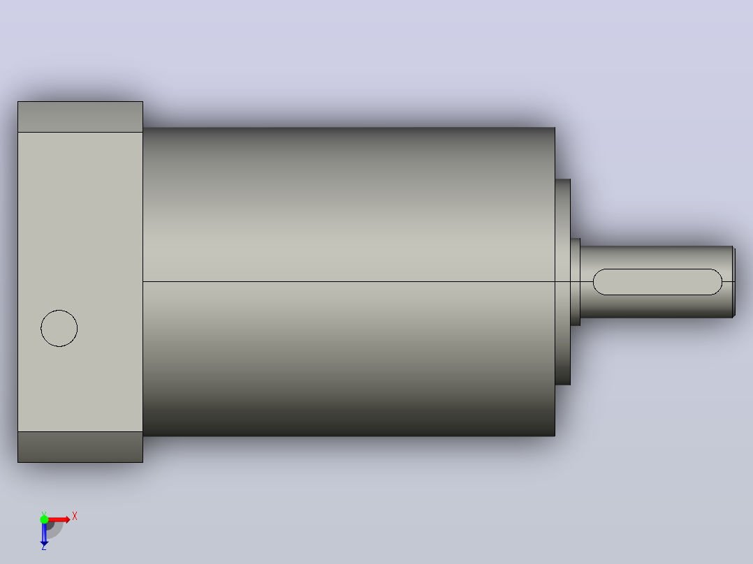 间隙减速器gearbox_gbx060016k_gbk_060_070_2_f俯视图