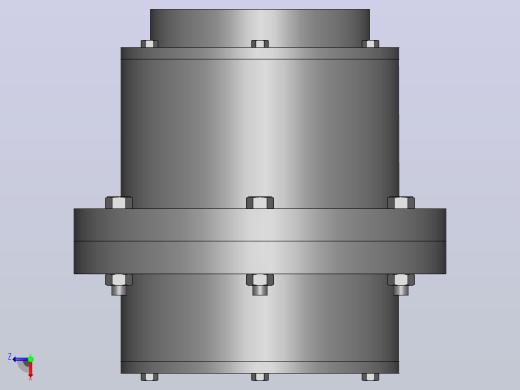 GCLD型鼓形齿式联轴器_GCLD1联轴器  22×52／J1  22×38俯视缩略图