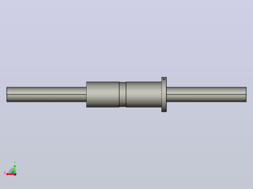 DKFZD6325-5滚珠丝杆3D模型后视缩略图