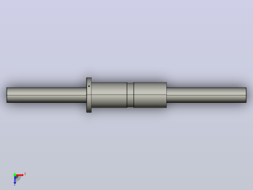 DKFZD6325-5滚珠丝杆3D模型俯视缩略图