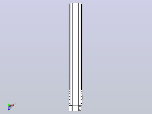 皮带直线轴半封闭可选导轨TPA-HNB-202D-140-L1200-LP-Y-P75-N3俯视缩略图