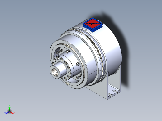 电磁齿式耦合离合器正等轴测缩略图
