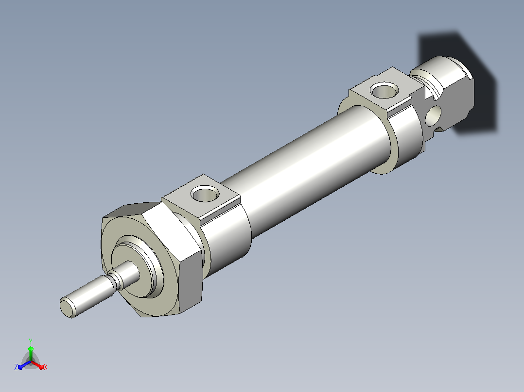 FESTO气缸DSNU-10-10-P-A---_0_正等轴测图