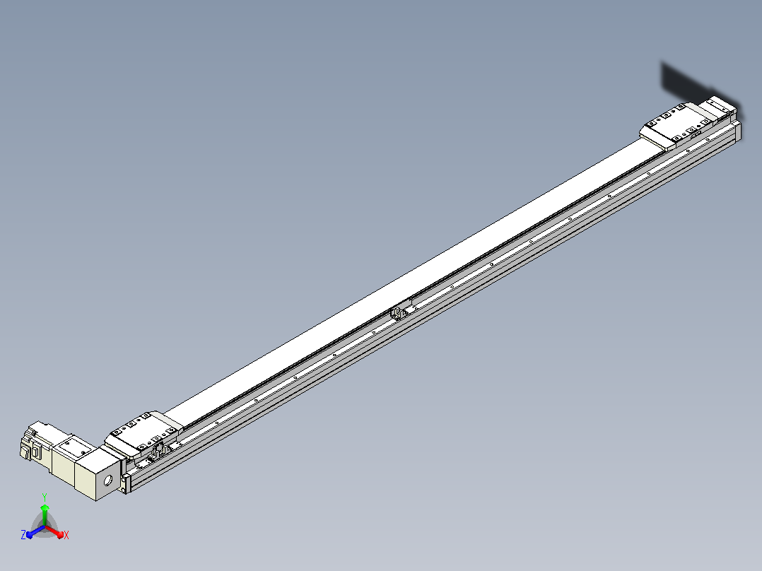皮带直线轴双滑块型TPA-GCBS-80-P60-L600-DR-M20-N3主视图