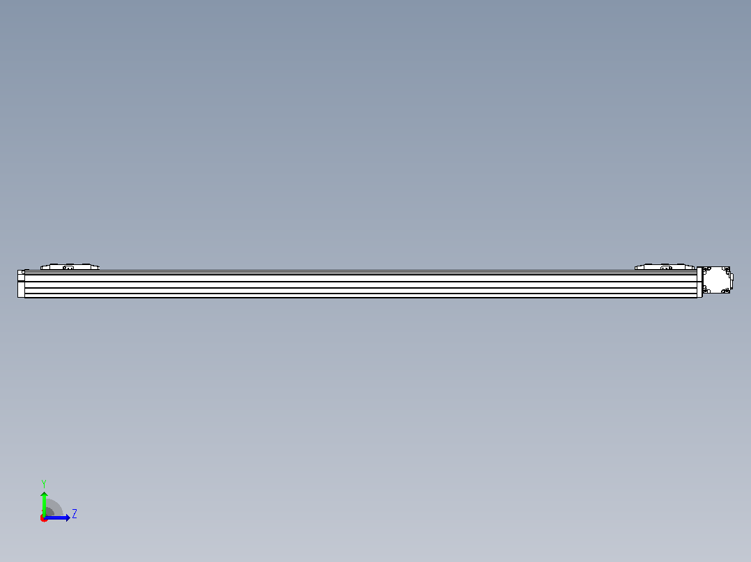 皮带直线轴双滑块型TPA-GCBS-80-P60-L600-DR-M20-N3左视图