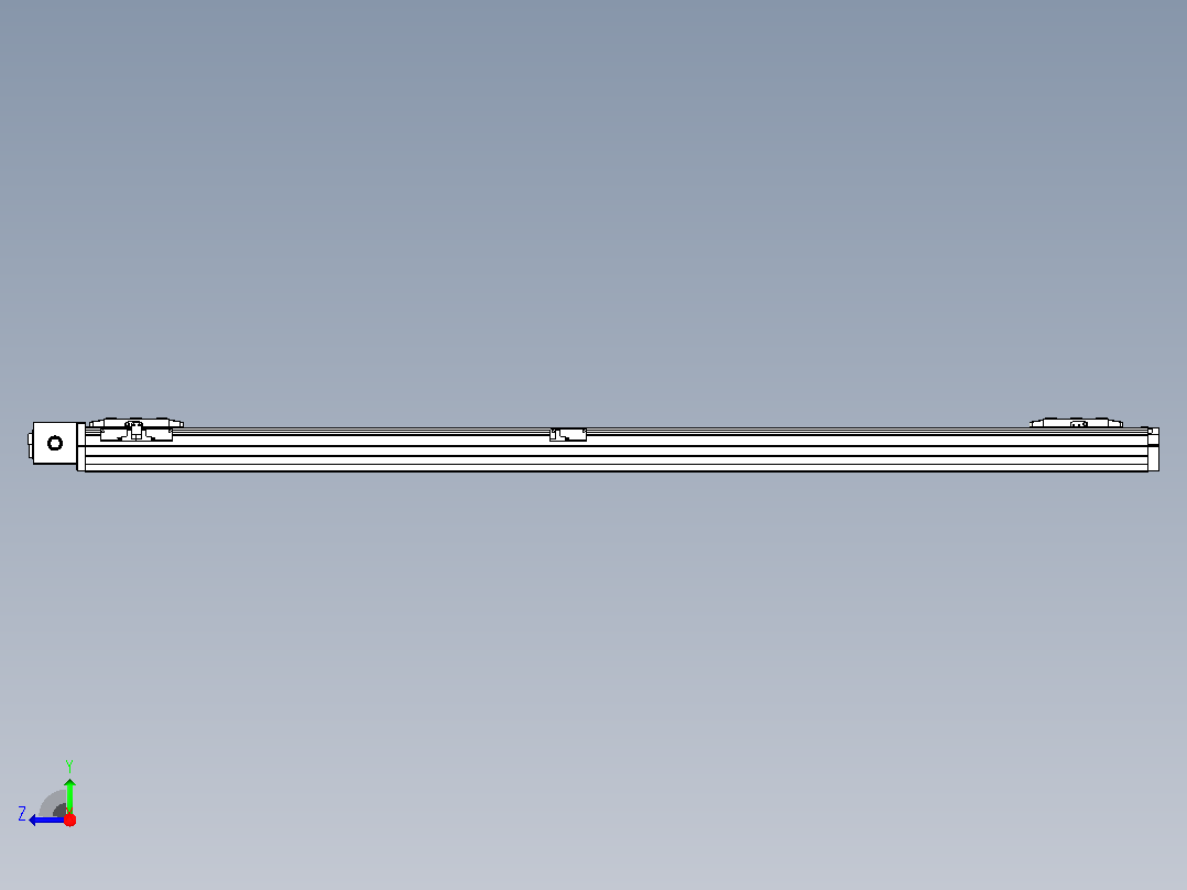 皮带直线轴双滑块型TPA-GCBS-80-P60-L600-DR-M20-N3右视图