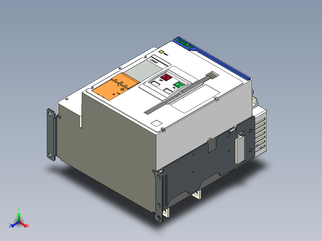 NXA16N_H04-06-F4固定式万能式断路器三维模型图20240902主视图