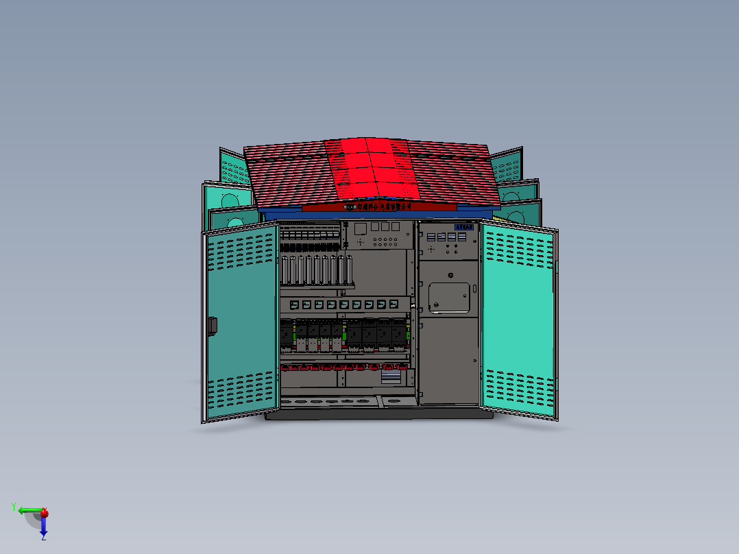 组装式箱式变电站3款含工程图sw16可编辑