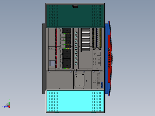 组装式箱式变电站3款含工程图sw16可编辑右视缩略图