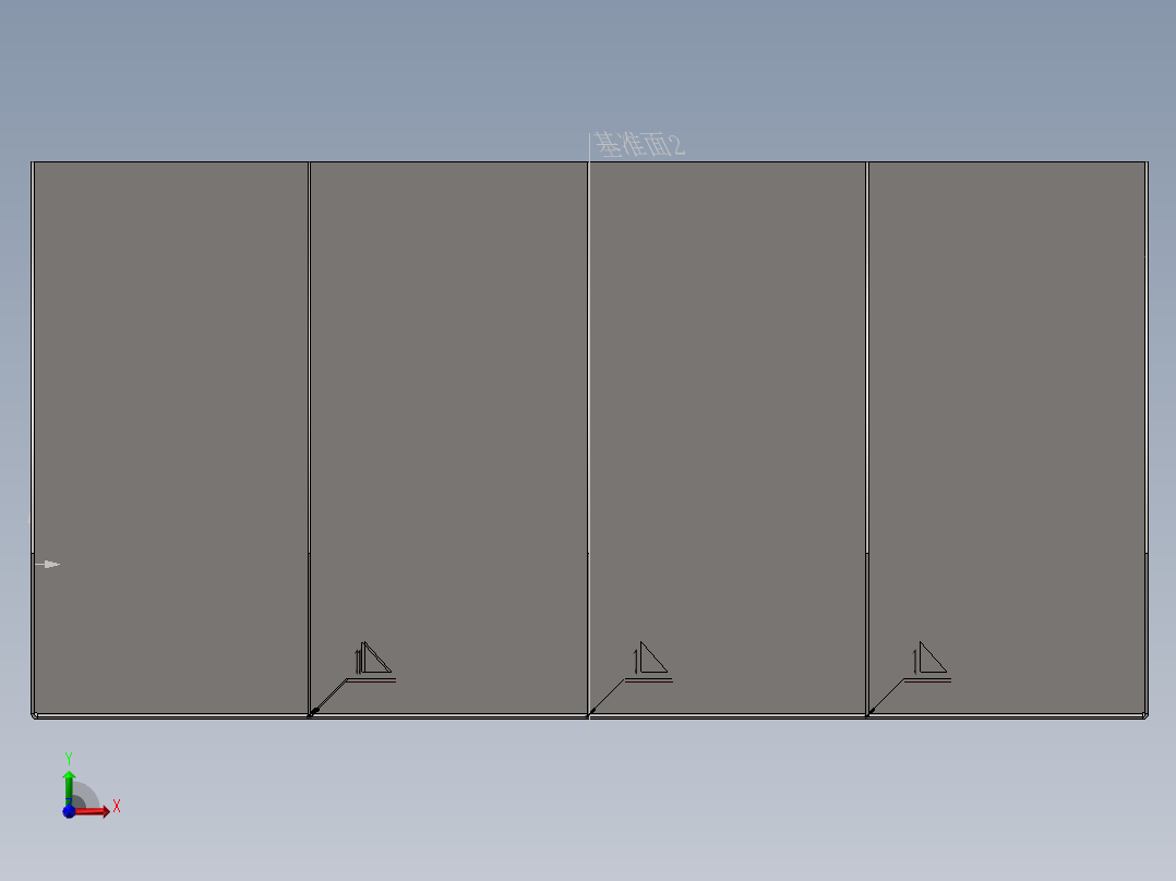 不锈钢文件夹前视图