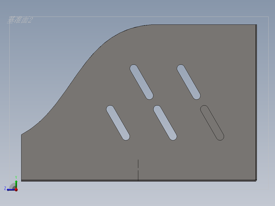 不锈钢文件夹右视图