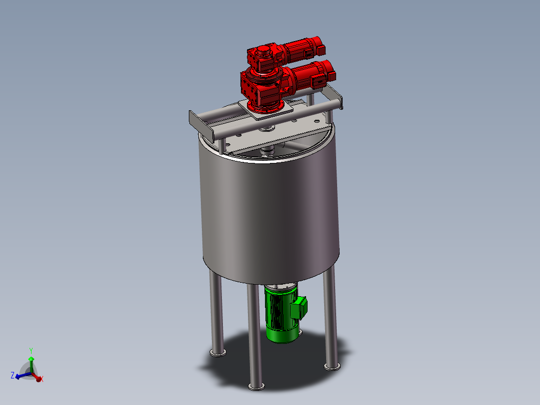 混料机搅拌机3D图纸 H892