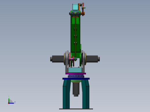 E082 钢板焊接型4轴100KG搬运机器人左视缩略图