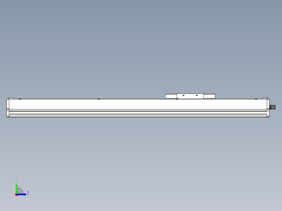 Toyo东佑达直线模组-ECH14-550-M+煞車左视图