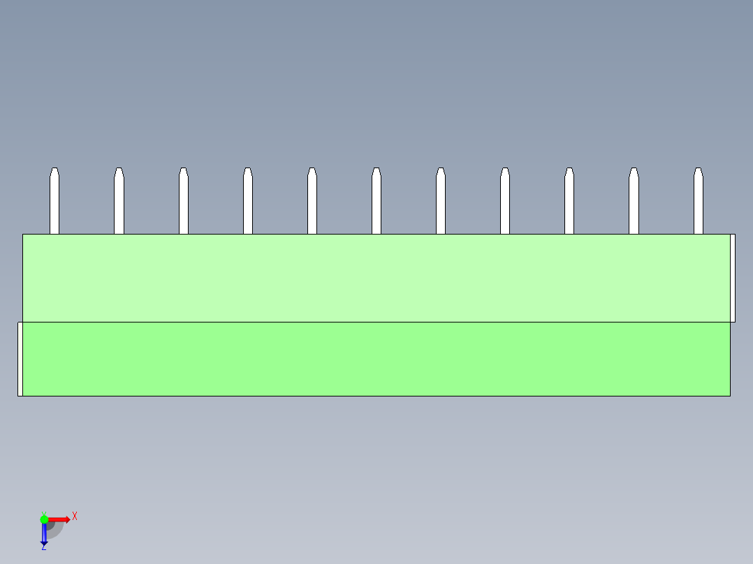 PCB_Terminal_Block_11-P3.5俯视图