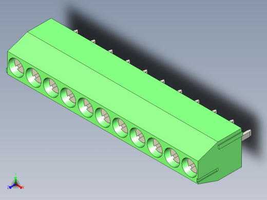 PCB_Terminal_Block_11-P3.5正等轴测缩略图