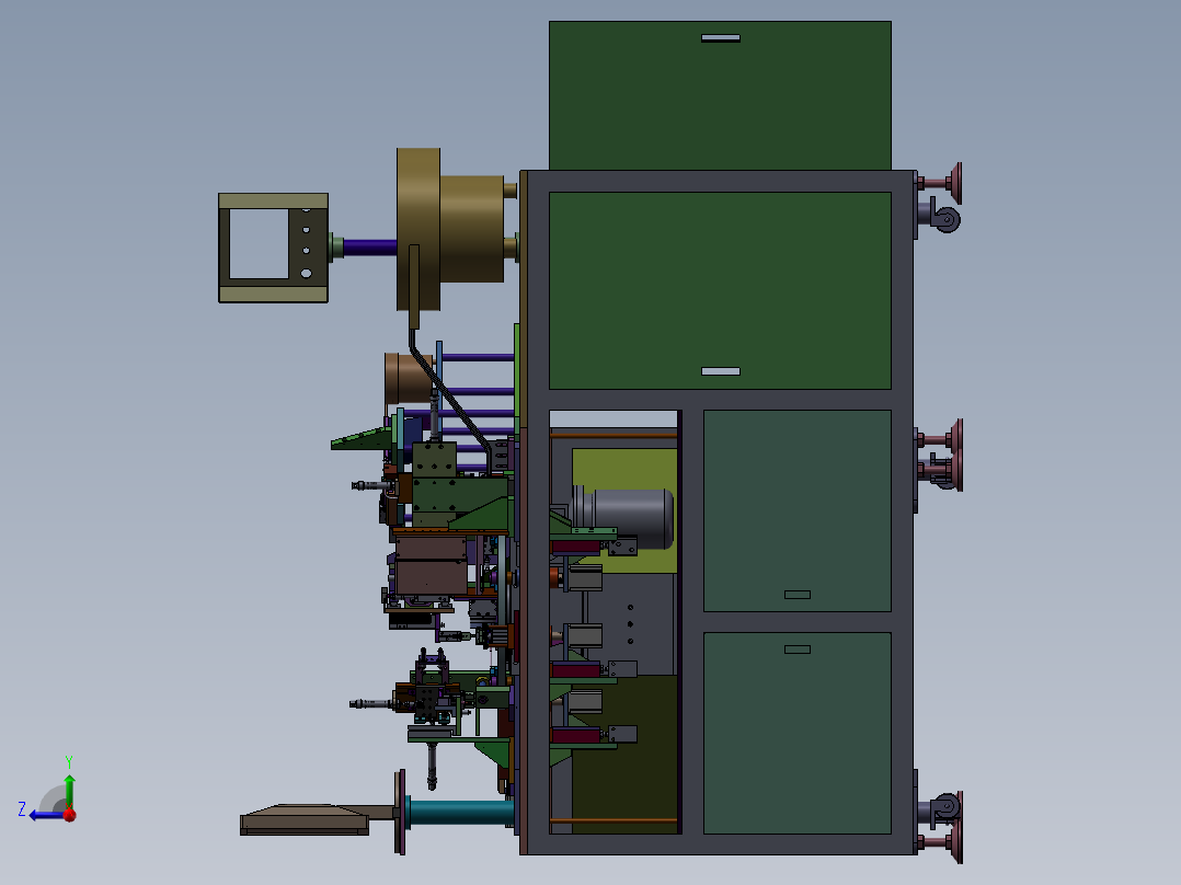 马达焊接机器设计模型右视图
