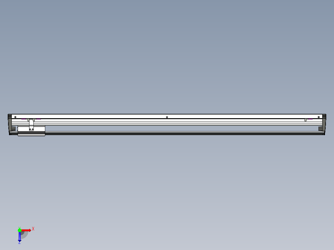 威洛博VL系列直线电机模组-VL17E1-S1100俯视图