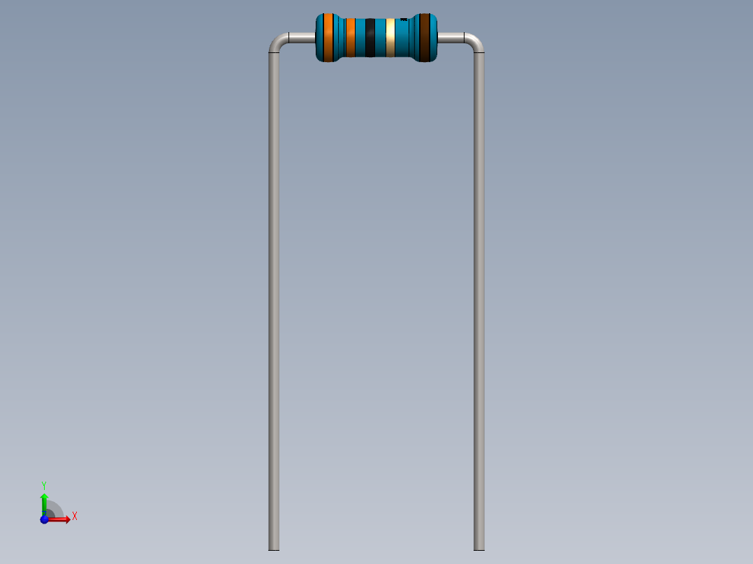 电容器 二极管 电阻器-Resistor 33 Ohm Blue前视图