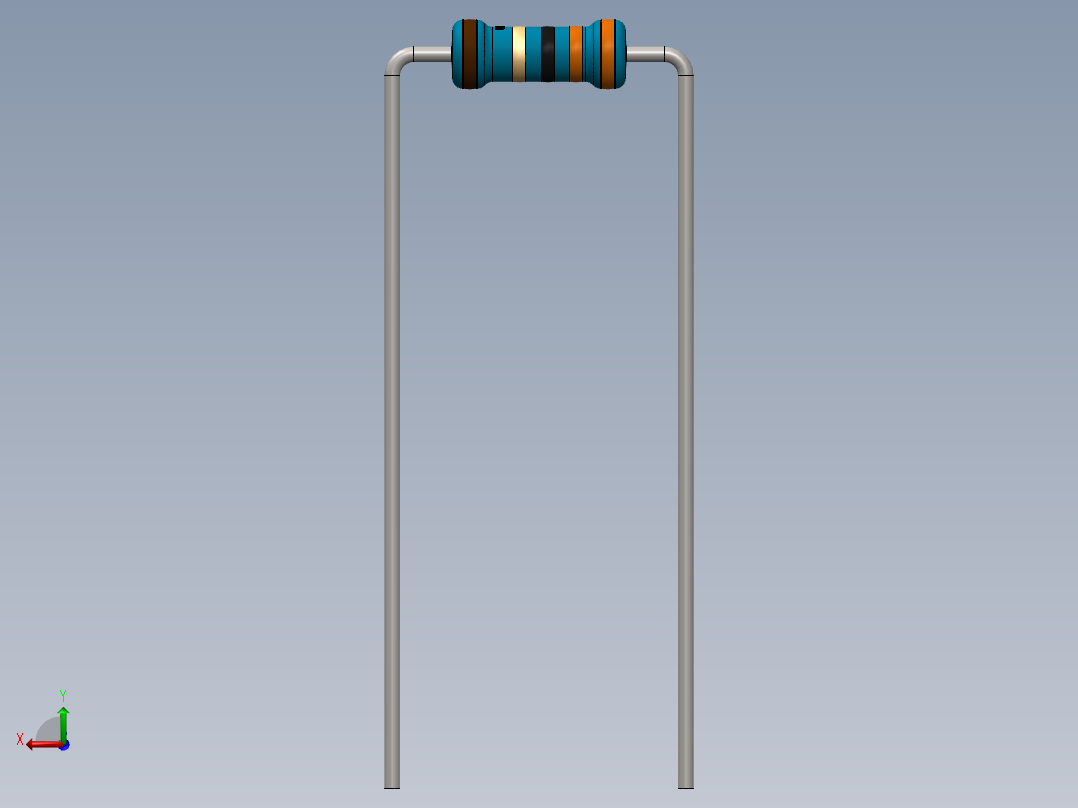 电容器 二极管 电阻器-Resistor 33 Ohm Blue后视图