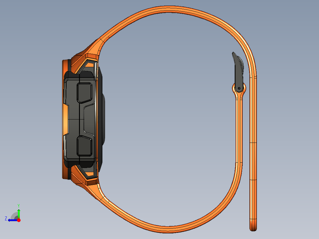 佳明本能太阳能运动手表右视图