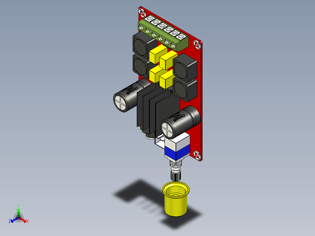 功率放大器5正等轴测图
