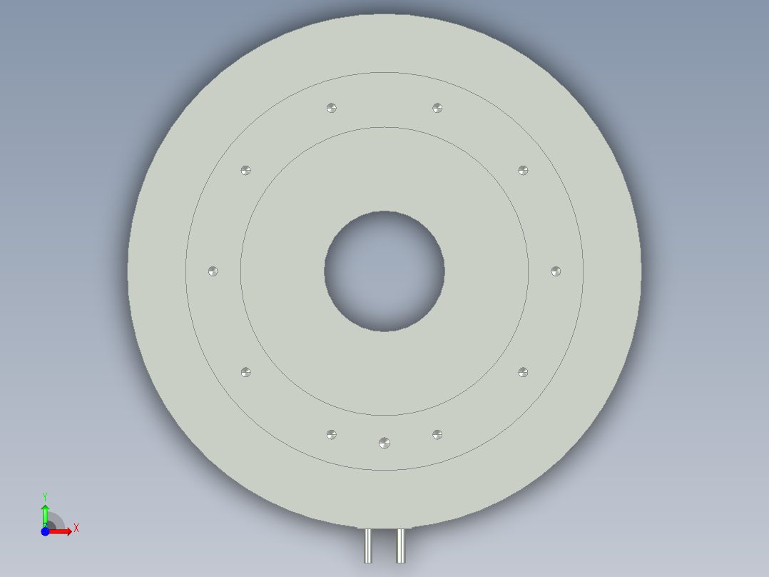 375-1000直驱电机前视图