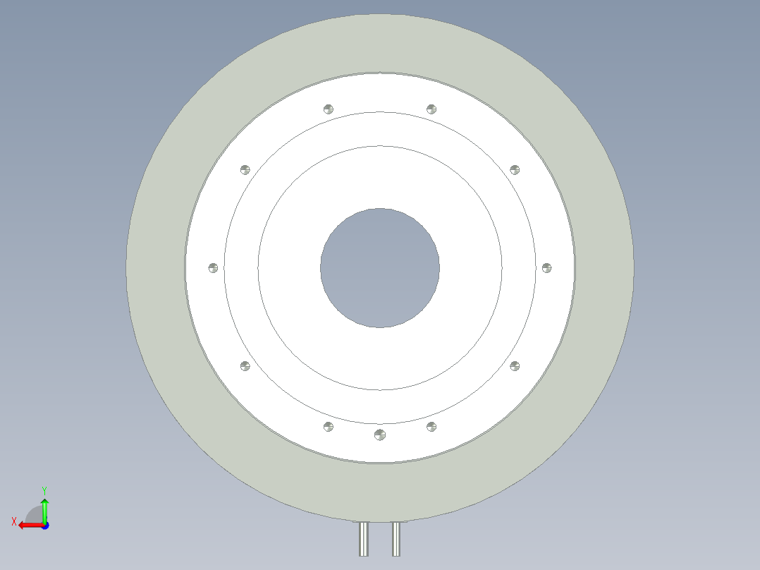 375-1000直驱电机后视图