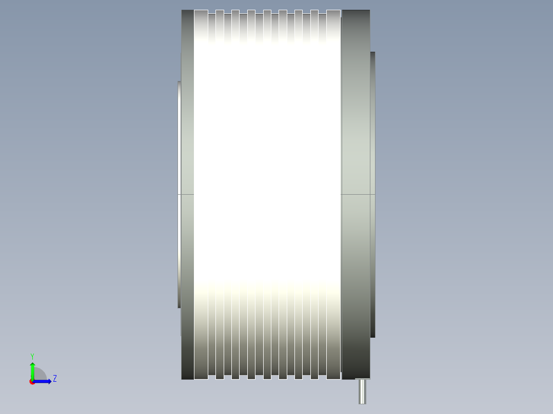375-1000直驱电机左视图