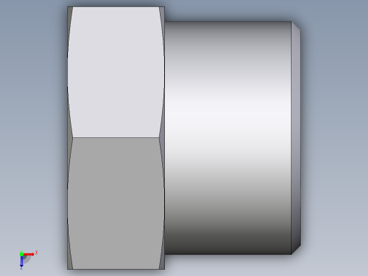 卡套式工业通用硬管接头EO_Blanking_plug_for_tube_ends_ROV16SCFX俯视缩略图