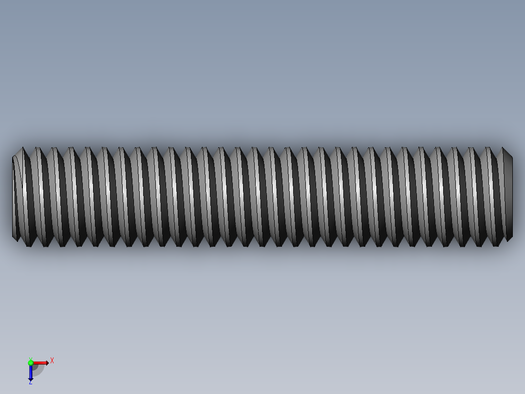 DIN 913-ISO 4026 固定螺钉-M6 L=30.SLDPRT俯视图