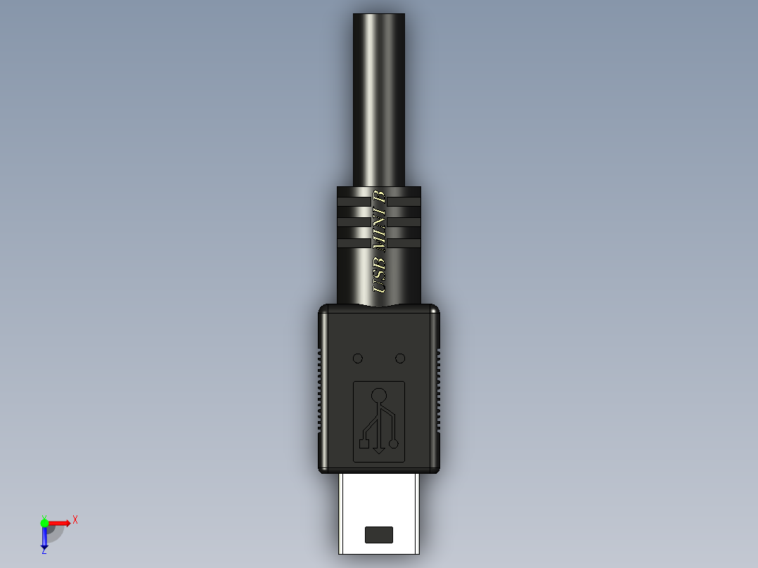 Usb迷你b线俯视图