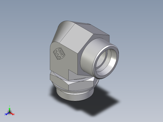 卡套式工业通用硬管接头EO_Adjustable_Locknut_elbow_WEE30SROMDCF