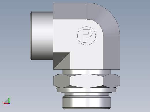 卡套式工业通用硬管接头EO_Adjustable_Locknut_elbow_WEE30SROMDCF后视缩略图