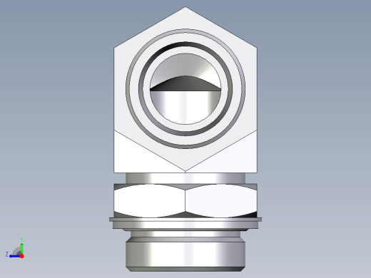 卡套式工业通用硬管接头EO_Adjustable_Locknut_elbow_WEE30SROMDCF右视缩略图