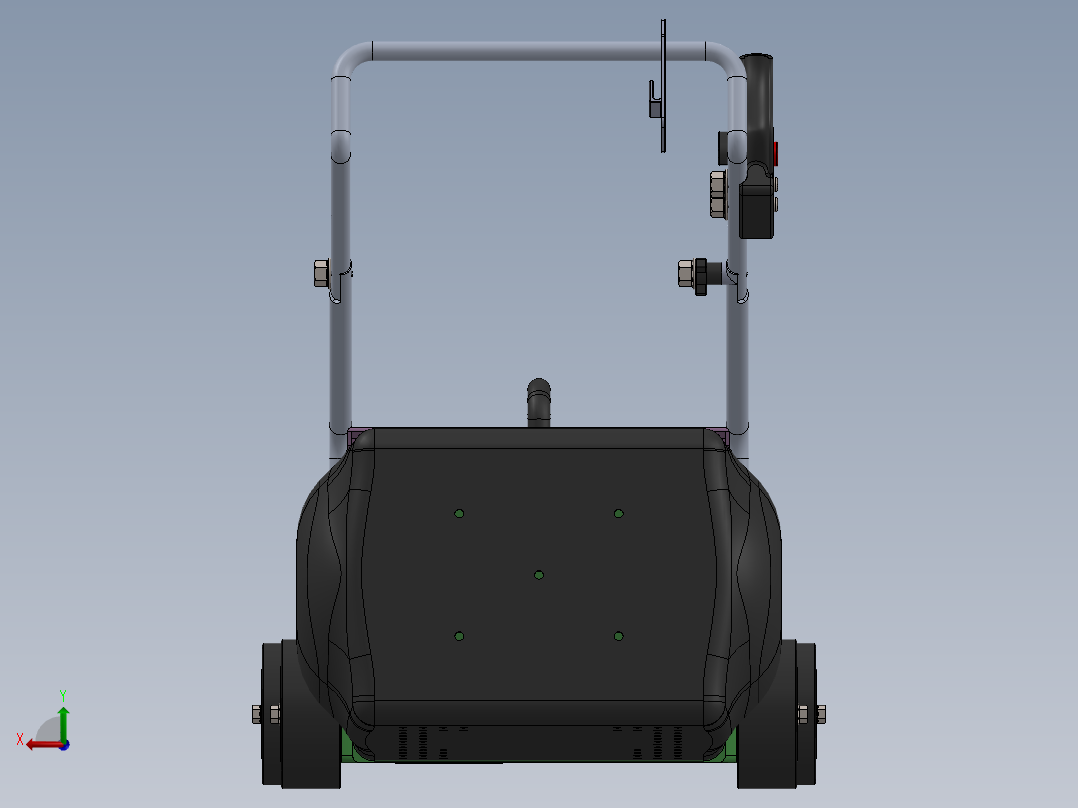手推式割草机的设计【环保型割草机】【剪草机】【除草机】【新型创新设计】【三维SW模型】392855后视图