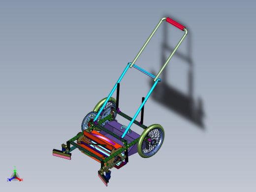 立体小型家用草坪机