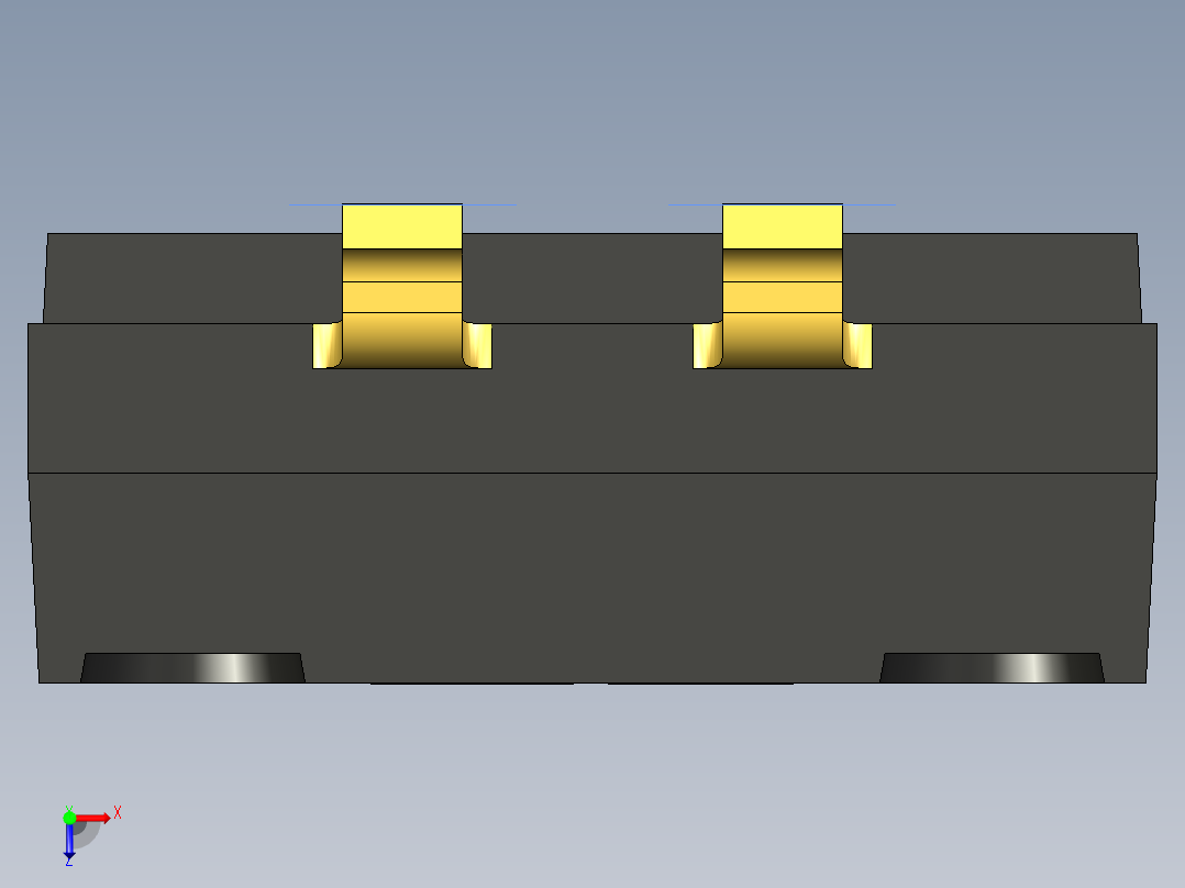 开关继电器保护 SM-DIP-DHN-02F俯视图