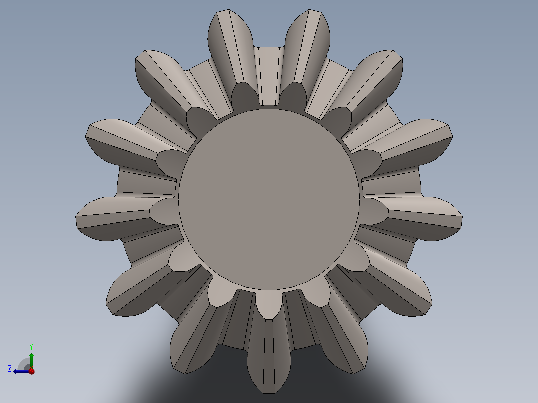 差速器齿轮箱右视图