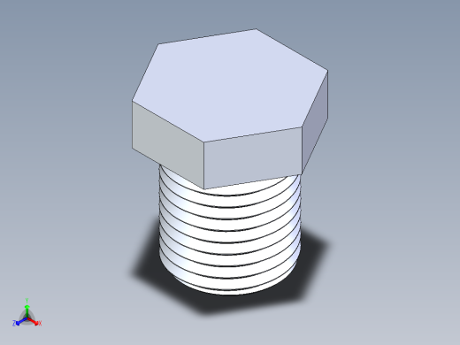 聚氯乙烯配件22-Sch80_Plug_MPT_850-002_0.25in正等轴测缩略图