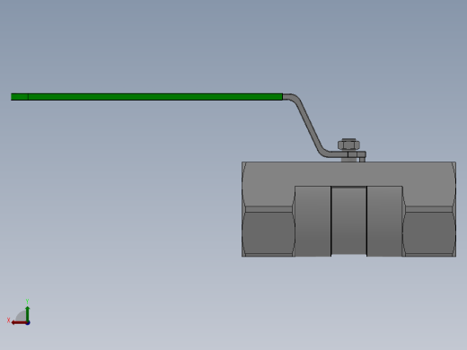 一片式内螺纹球阀-304 DN8-DN80左视缩略图