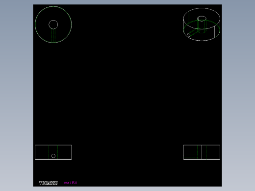 環狀尺ESR1-2D多系列多零件图纸模型